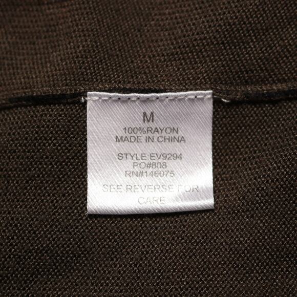 Peyton Jensen Camo Duster Cardigan Evereve Green Open Front Knit Sweater Size M - Picture 7 of 9